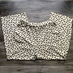 Three Dots Wide Leg Polka Dot Rayon Comfy Pant